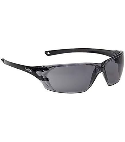 Lunettes De Sécurité/solaire Bollé Silium - Noir - Verres Gris Anti-rayures - Protection UV - Travail