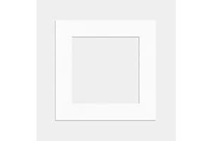 Alison Kingsgate 40X40CM White Picture Mounts for 35X35CM Aperture – Precision Cut Cardboard Photo Mounts – Ideal for Posters, Prints & Certificates – Multiple Sizes & Colours Available