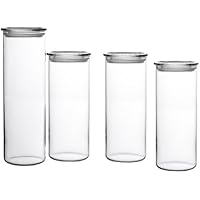 Bohemia Cristal - Tarros para conservar alimentos (4 unidades)