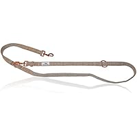 Freudentier elegante Hundeleine | 2m lang & 3- Fach verstellbar | Für große & kleine Hunde | Premium Qualität