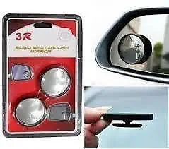 Zenlo 3R 360 Degree Blind Spot Mirror Round Shape Convex Side Rear View Mirror Corner for Car