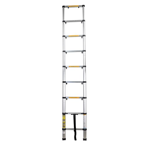 MAXCRAFT Teleskopleiter Aluleiter Stehleiter Abstandshalter Fingerklemmschutz Anlegeleiter Mehrzweckleiter Multifunktionsleiter 2,60 m - 2