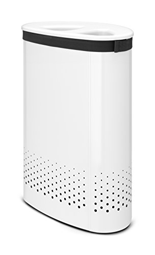 Brabantia 105005 Wäschebox Selector, Kunststoffdeckel, 55 L, weiß - 3
