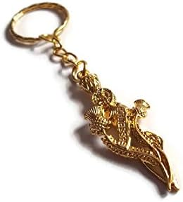 Halo accessories Gold plated Sassenach - Outlander Sword split ring keyring