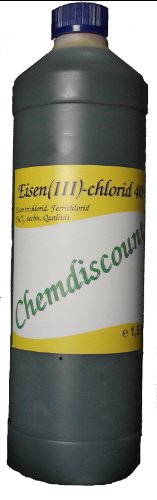1Liter Eisen-III-chlorid (40%ige Lösung) (ca.1,5kg), Eisenchlorid, Ätzmittel, versandkostenfrei