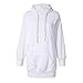 Produktbild BaZhaHei Damen Tops Damen Mode Einfarbig Kleidung Hoodies Pullover Mantel Hoody Sweatshirt Lang Tunika Langarmshirts Tops Blusen