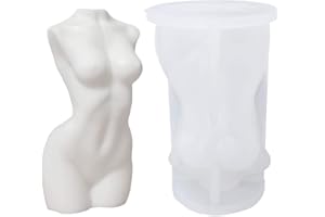 SIEBOLD oule Silicone Candela,Stampo in Silicone Corpo 3D,Stampo in Silicone Corpo Nudo Donna Fai Da Te Artigianato in Resina Arte Artigianato Home Decor