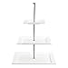 Produktbild ASA 91410005 Etagere QUADRATO -3-stufig - Quadratisch -Porzellan - weiß - Höhe 45 cm Ø 16 / 25,5 / 34 cm
