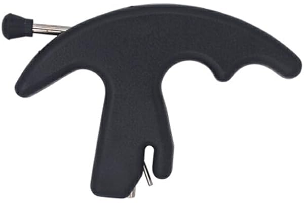 wueiooskj Bågskytteutrustning A1 Compound Bow Release Trefingergrepp Justerbar högkänslig bågar Delar till Archer