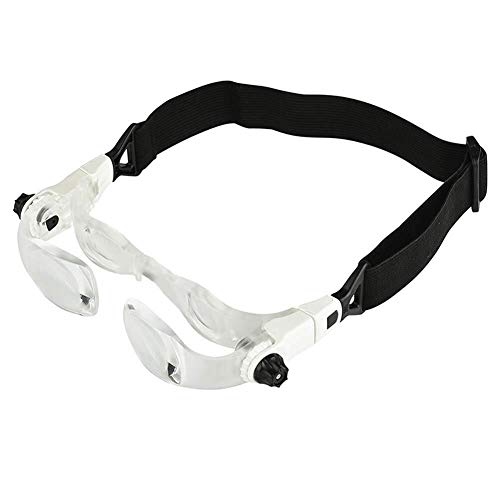 GYY Bandeau LOUPE Portable TV Maximum Lunettes 4X 0 à +300 degrés Lunettes de Lecture Loupe
