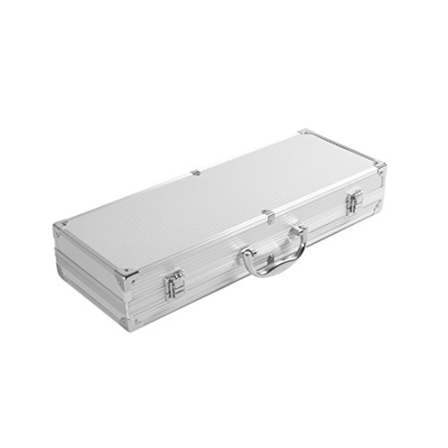 Rustler RS-0531 Grillbesteck Set im Aluminium Koffer, 5-teilig, silber - 6