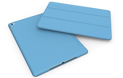 Khomo iPad Air 2 Hülle Case Blau Hellblaues Gehäuse mit doppelten Schutz ultra dünn und leicht, Smart Cover – Dual Blue - 2