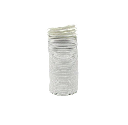 Abluftschlauch Ø 100 / 102 mm flexibel – max Länge 4 Meter – PVC – weiß für Dunstabzugshauben - 2