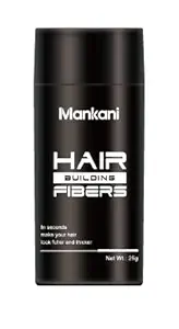 Mankani Hair Building Fiber, Black 25gm, Easy to Use Lose Hair Building Fibres, Thick Hair, Instant Results, Plant and Cotton based Fibers, For Men and Women