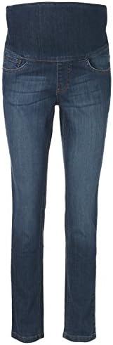 Maternity Jeans: Denim Band, Mid Denim, Skinny, UK Size 8-16, Petite/Regular/Long Leg