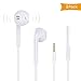 Produktbild Halcent 1 Bünde Premiume in Ears Kopfhörer Geräuschunterdrückung Ohrhörer Kopfhörer mit Fernbedienung & Mikrofon für iPhone, Samsung, iPad, iPod, Nokia, LG, HTC usw (Weiß.)