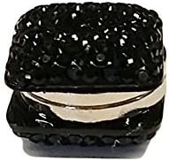 La Loria Woman Magnetic clasps "Bright Cube" Jewellery Brooch for Hats Scarves Turban