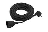 Meister Schutzkontakt-Verlängerung 5 m, schwarz, 7432520