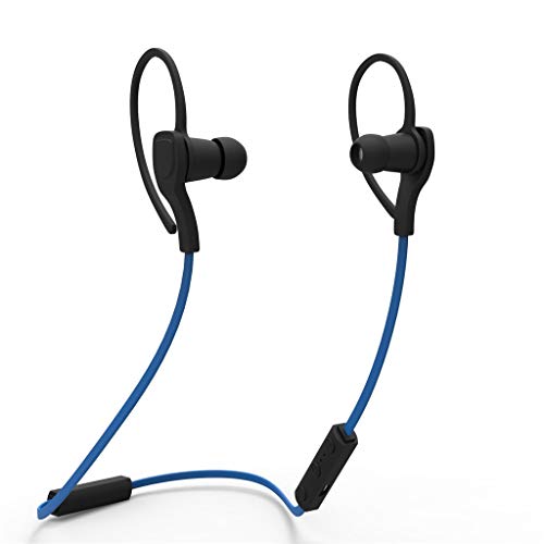 Preisvergleich Produktbild Bluetooth Headset, Wireless Bluetooth Headset Bt-H06 Magnetische Saug Stereo Hängende Ohr Sport Bluetooth 4.1 für Gym, Radfahren, Übung (schwarz / grün / blau)