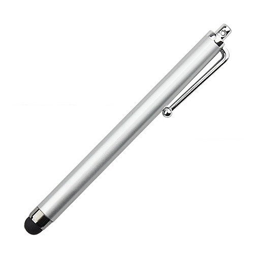 Touch-Pen - SODIAL(R) Silber Griffel Stift Universal Stylus pen fuer iPhone 6S Plus / 5S / 5C / 4S iPad Air / Mini, iPod, Galaxy S6 Edge / S5 / S4, Note 5 / 4 / 3 / 2, Nexus 5X / 6P / 7 / 10