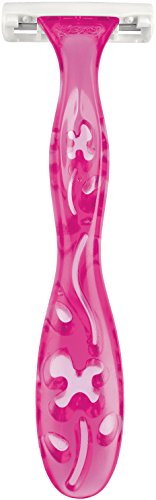 BIC Miss Soleil Colour Collection Lady Razors, Triple-Blade Razors, Vitamin E Enriched Lubricating Strip - Pack of 4 - Image 4