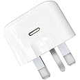 USB C Plug for iPhone 16e 16 15 14 13 12 11 Pro Max Plus X XS XR 8, SE 2020,For iPad Pro Air Mini, Samsung Galaxy,20W Fast Charger USBC Type C Power Charging Head Adapter Charge Wall PD (1 Pack)