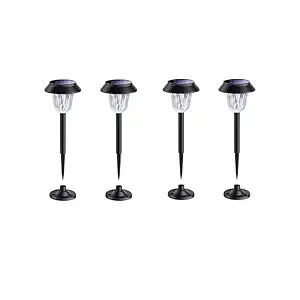 KOICAXY Solar Garden Lights, Color Changing Solar Light Outdoor,LED Garden Lights Outdoor Wraterproof Solar Garden Lights Solar Landscape Lights for Walkway Yard Lawn Landscape Decorative 4 Pack