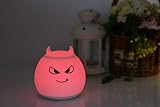 Amagle Silikon LED Nachtlicht mit 7 Beleuchtung Touch Schalter USB Nachtlichter Nachttischlampen Schlummerleuchten Stimmungslichter Weiche Silikon Lampe für Kinder Baby Tisch Zimmer Schlafzimmer - 6