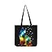 Produktbild Space Cat Sur La Voie Lactée Canvas Tote Sac À Main Sac À Bandoulière Crossbody Sacs Sacs À Main Pour Hommes Et Femmes Shopping Fourre-tout