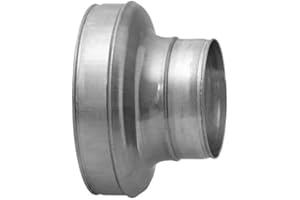 SWIFTAIR Metal Reducer Hydroponics Extractor Fan Flexible Solid Ducting 4 5 6 8 10 12" (8" 200mm to 6" 150mm)