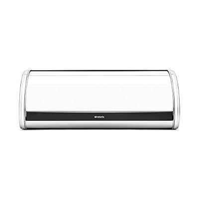 Brabantia 312601 Boîte à Pain Couvercle Coulissant Large Brilliant Steel