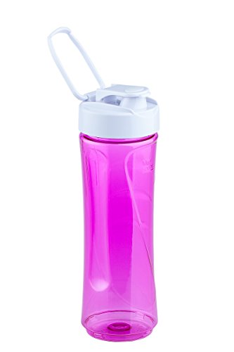 Smoothie-Maker TO GO inkl 2 Trinkbecher Mini-Blender Mixer Ice Crusher Standmixer Mixer Eiweiß Protein Shaker, (Pink) - 4