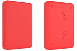 Fenmaru Funda De Silicona para WD Elements/SE Disco Duro 500G/1T/2T Accesorios Funda Protectora De Silicona Blanda (Red)