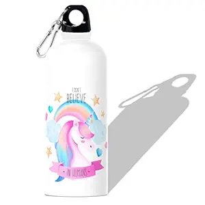 360Edutech, Unicorn Water Bottle Sipper 600ML, Aluminum, for Kids Boys Girls Men & Women, for Camping Cycling Trekking Schooling etc, Ideal for Hot and Cold Beverages, BPA Free, UCSV4
