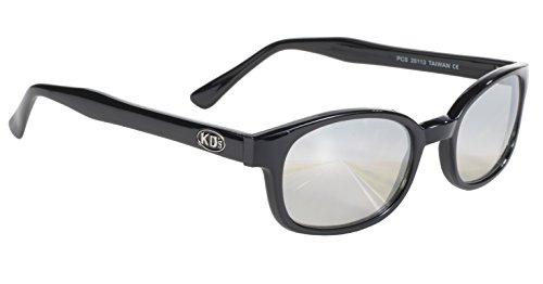 Preisvergleich Produktbild KD-Biker-Sonnenbrille mit transparenten silberfarbenen Spiegelgläsern, Originalprodukt