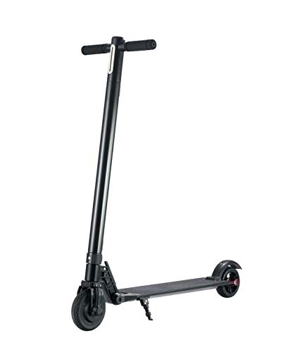 Nero Sports Electric Scooter, 6 inch Electric Kick Scooter Foldable, 280 W, Super Light 6Kg, Electric Black UK City Scooter Adult with LED Light and Display
