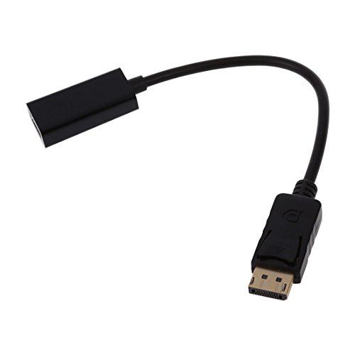 TOOGOO(R)Display Port DP-Maennlich HDMI zum weiblichen Audio Video Konverter Adapter Kabel fuer PC US - 3