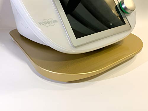 Thermobase Plance pour Thermomix TM5 e TM6 en Bois Faite à la Main Fabriquée en UE - Pour Déplacer Thermomix Rapidement ... (gold)