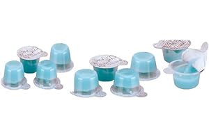 Professional Polishing Paste 10 x 2 g, Dental Polishing Paste with Hydroxyapatite, Cleaning Paste for Teeth 10 x 2 g Paste Dental Polish Prophy Paste Blue Button Goods®