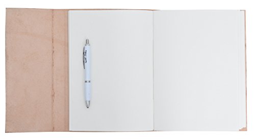 Notizbuch Gusti Leder „Ela“ DIN B5 Echtes Leder | Handgeschöpftes Papier Nachfüllbare Seiten | Recyclebar | Traditionelles Lederaccessoire Blanko Glatt Ohne Motiv P17 - 2