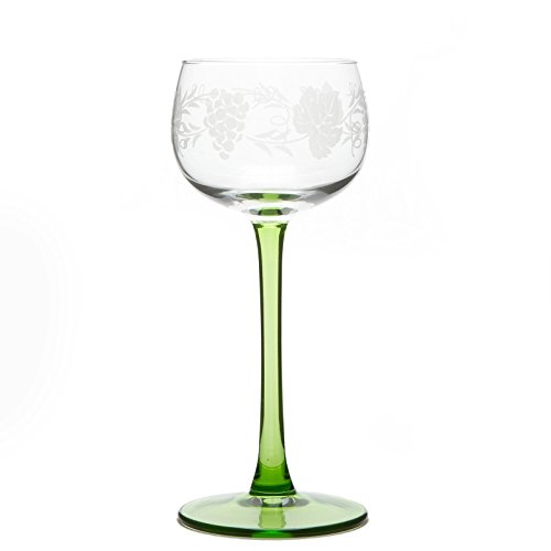 6 Verres à Vin d'Alsace motif GRAPPE 6 Verres à Vin d'Alsace motif GRAPPE