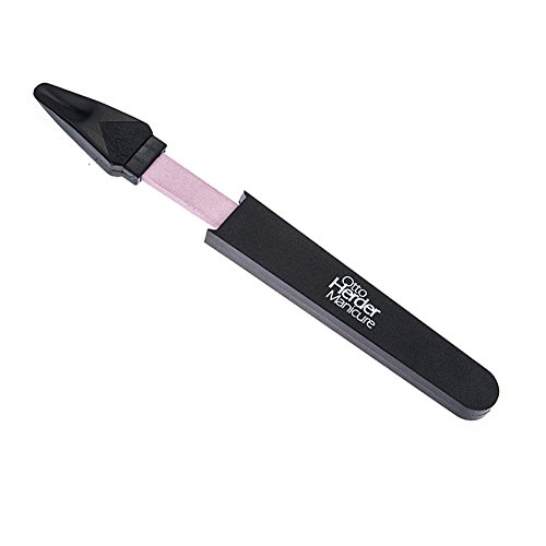 Cerámica Lima Mineral Lima 13,5 cm con mango de plástico negro para cortar y forma limas de dedo de pie y clavos