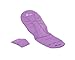Baby Elegance Memory Foam Buggy Liner (Purple)