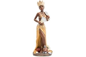 DRW Figura Oshun orisha Mayor de Resina Pintada a Mano oxum (15 cm)