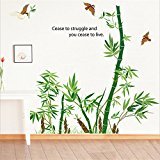 wall-decor-stickers 2016 nuevo muro de bambú adhesivo vinilo pared pegatinas para niños habitaciones decoración del hogar baño sofá pared adhesivos adesivo de parede Hot sale