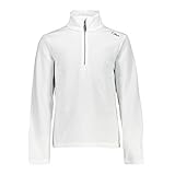 Kinder Half Zip Rolli CMP Jungen Funktionsshirt, Bianco/Antracite, 128