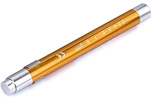 EXETON Torcia medica a LED con penna medica, pronto soccorso, infermieri, medici, esami, regalo (oro)