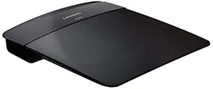 Linksys E1200 2.4GHz Radio Frequency Wi-Fi Router, Transfer Rates of Up to 300Mbps- Black (E1200)