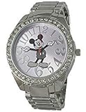 Disney MK2254 Damen Armbanduhr Micky Maus Strasssteine silberfarben