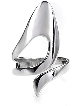 Verstellbare Sterling Silber offene Blume Ring